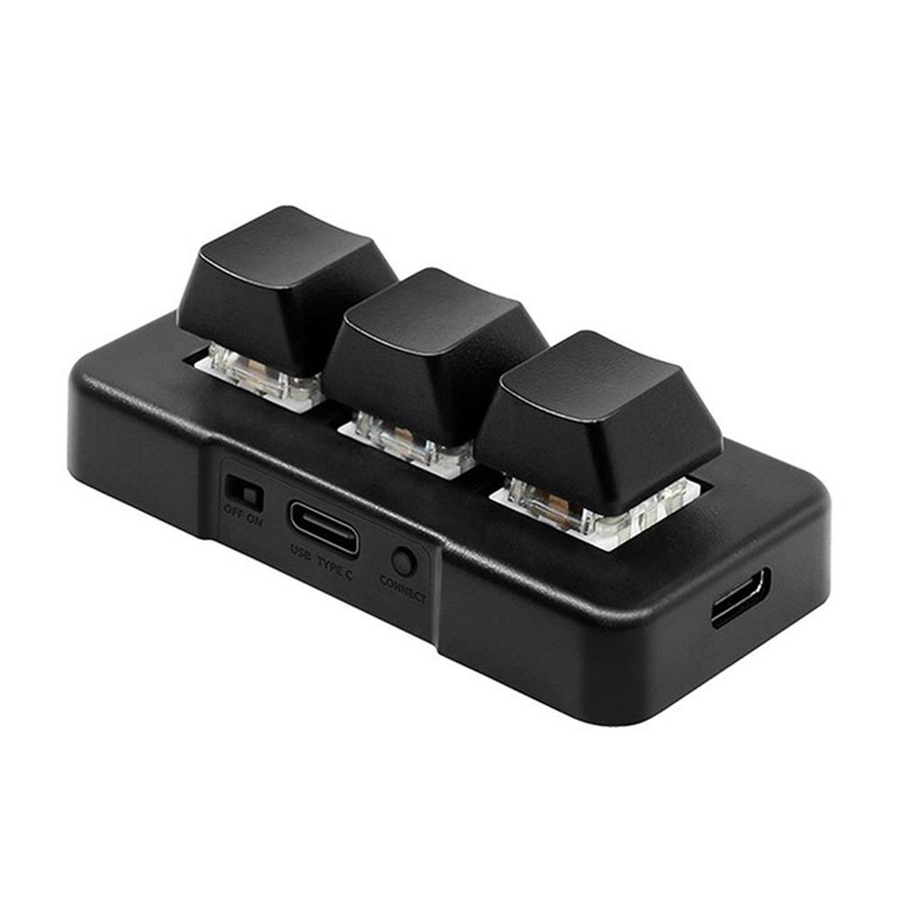 Gaming Keyboard Mini - Teclado pequeño MK321-Pro de 3 teclas,