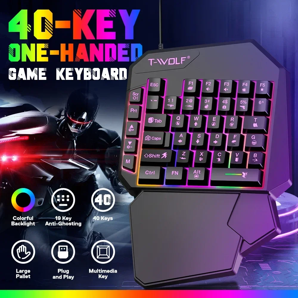 Gaming Keyboard Mini - 5 en 1, juego de 35