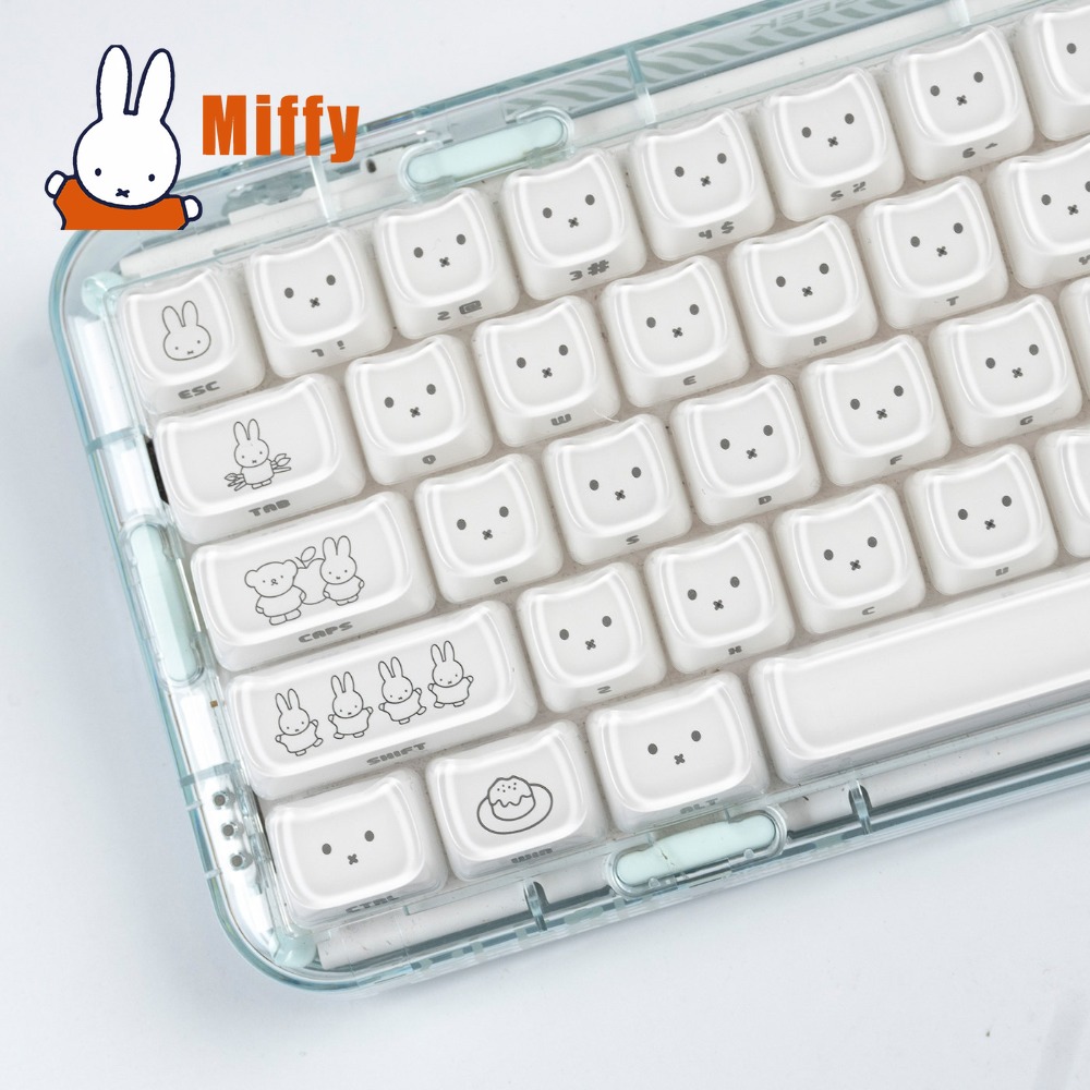 Teclas Kawaii Miffy, teclas co - Gaming Keyboard Nearby reseña y precio