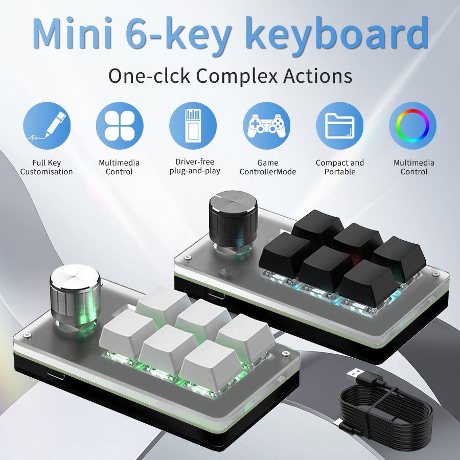 Mini teclado con cable persona - Gaming Keyboard Hot Swappable reseña y precio