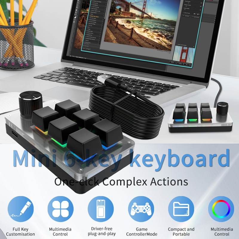 Mini teclado con cable persona - Gaming Keyboard Hot Swappable reseña y precio
